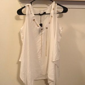 Tunic/tank top open shoulder . Reversible